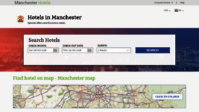 What Manchesters-hotels.com website looked like in 2018 (5 years ago)
