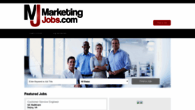 What Marketingjobs.com website looked like in 2018 (5 years ago)