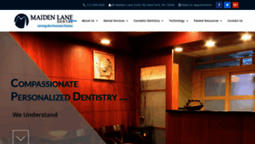 What Maidenlanedental.com website looked like in 2018 (5 years ago)