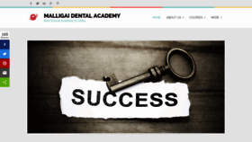 What Malligaidentalacademy.com website looked like in 2018 (5 years ago)