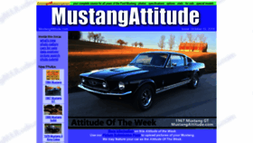 What Mustangattitude.com website looked like in 2018 (5 years ago)