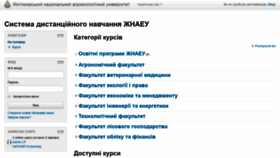 What Moodle.znau.edu.ua website looked like in 2018 (5 years ago)