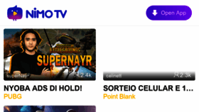 What M.nimo.tv website looked like in 2018 (5 years ago)