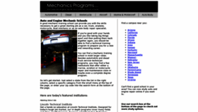 What Mechanicsprograms.com website looked like in 2018 (5 years ago)