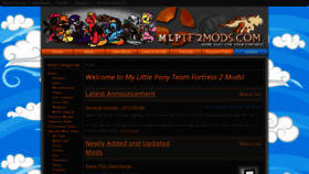 What Mlptf2mods.com website looked like in 2018 (5 years ago)