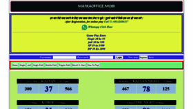 What Matkaoffice.mobi website looked like in 2018 (5 years ago)