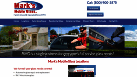 What Marksmobileglass.com website looked like in 2018 (5 years ago)