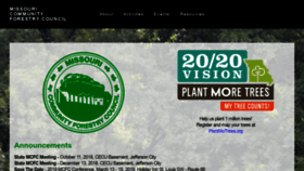 What Mocommunitytrees.org website looked like in 2018 (5 years ago)