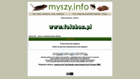 What Myszy.info website looked like in 2018 (5 years ago)