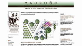 What Madrono.org website looked like in 2018 (5 years ago)