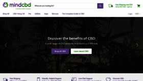 What Mindcbd.com website looked like in 2018 (5 years ago)
