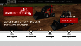 What Minidiggerrental.com.au website looked like in 2018 (5 years ago)