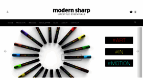 What Modernsharp.com website looked like in 2018 (5 years ago)