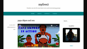 What Myfree2.wordpress.com website looked like in 2018 (5 years ago)
