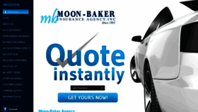 What Moonbaker.com website looked like in 2018 (5 years ago)