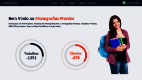 What Monografiasprontas.com website looked like in 2018 (5 years ago)
