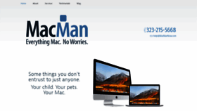 What Macmannow.com website looked like in 2018 (6 years ago)