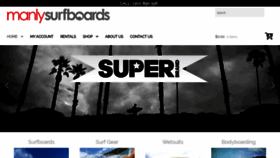 What Manlysurfboards.com.au website looked like in 2018 (5 years ago)