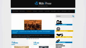 What Milkipress.fr website looked like in 2018 (5 years ago)