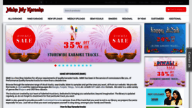 What Makemykaraoke.com website looked like in 2018 (5 years ago)