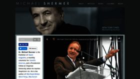 What Michaelshermer.com website looked like in 2018 (5 years ago)