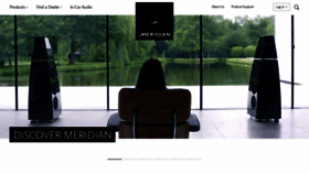 What Meridian-audio.com website looked like in 2018 (5 years ago)