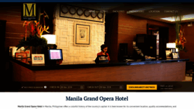 What Manilagrandopera.com website looked like in 2018 (5 years ago)