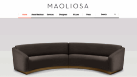 What Maoliosa.com website looked like in 2018 (5 years ago)