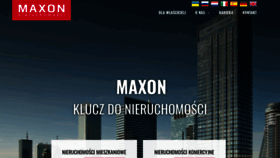 What Maxon.pl website looked like in 2018 (5 years ago)
