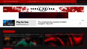 What Myfootballmanager.pl website looked like in 2018 (5 years ago)