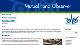 What Mutualfundobserver.com website looked like in 2018 (5 years ago)