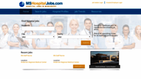 What Mshospitaljobs.com website looked like in 2018 (5 years ago)