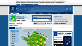 What Meteo.fr website looked like in 2018 (5 years ago)