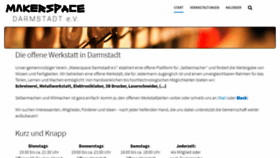 What Makerspace-darmstadt.de website looked like in 2018 (5 years ago)