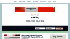 What Makinghomebase.com website looked like in 2018 (5 years ago)