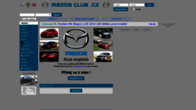 What Mazdaclub.cz website looked like in 2018 (5 years ago)