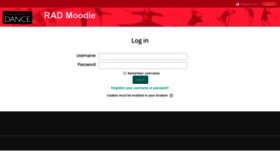 What Moodle.rad.org.uk website looked like in 2018 (5 years ago)