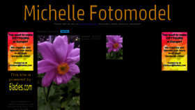 What Michellefotomodel.com website looked like in 2018 (5 years ago)