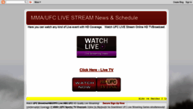 What Mmaufclivestreamppv.blogspot.com website looked like in 2018 (5 years ago)