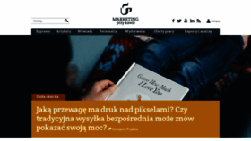 What Marketing-news.pl website looked like in 2018 (5 years ago)