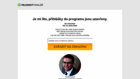 What Milionovy-makler.cz website looked like in 2018 (5 years ago)