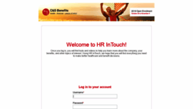 What Mycsbenefits.hrintouch.com website looked like in 2018 (5 years ago)