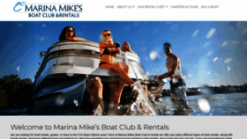 What Marinamikesboatrentals.com website looked like in 2018 (5 years ago)