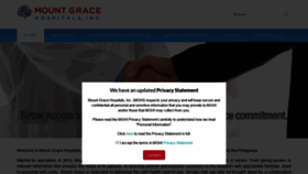 What Mtgracehospitals.com.ph website looked like in 2018 (5 years ago)