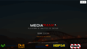 What Mediarank.info website looked like in 2018 (5 years ago)