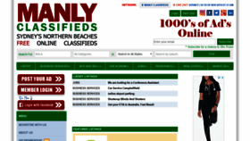 What Manlyclassifieds.com.au website looked like in 2018 (5 years ago)