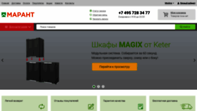 What Marant.ru website looked like in 2018 (5 years ago)