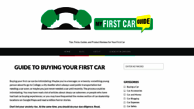 What Myfirstcarguide.com website looked like in 2018 (5 years ago)