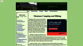 What Montanahikes.com website looked like in 2018 (5 years ago)