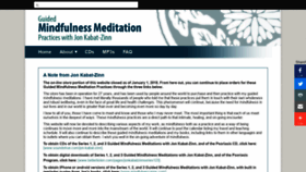 What Mindfulnesscds.com website looked like in 2018 (5 years ago)